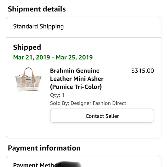 SOLD!! Brahmin Mini Asher in Pumice Tri-Color - Picture 11 of 12